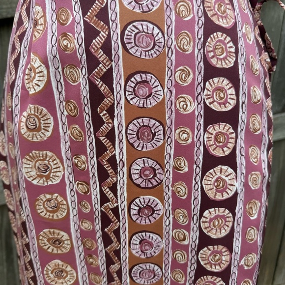 Medallion Stripe Maxi Wrap Skirt Sixe XS - Picture 4 of 10